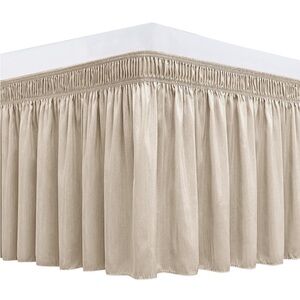 New Open Box Biscayne Bay Wrap Around Bed Skirts 4 Queen Size Beds 18" Long Drop